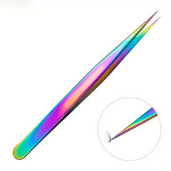 Stainless Steel Tweezers for Eyelash Extensions Nail Stickers Rhinestones