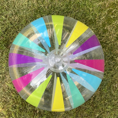 Colorful Striped Beach Ball 8 inch PVC Material Non Feathered