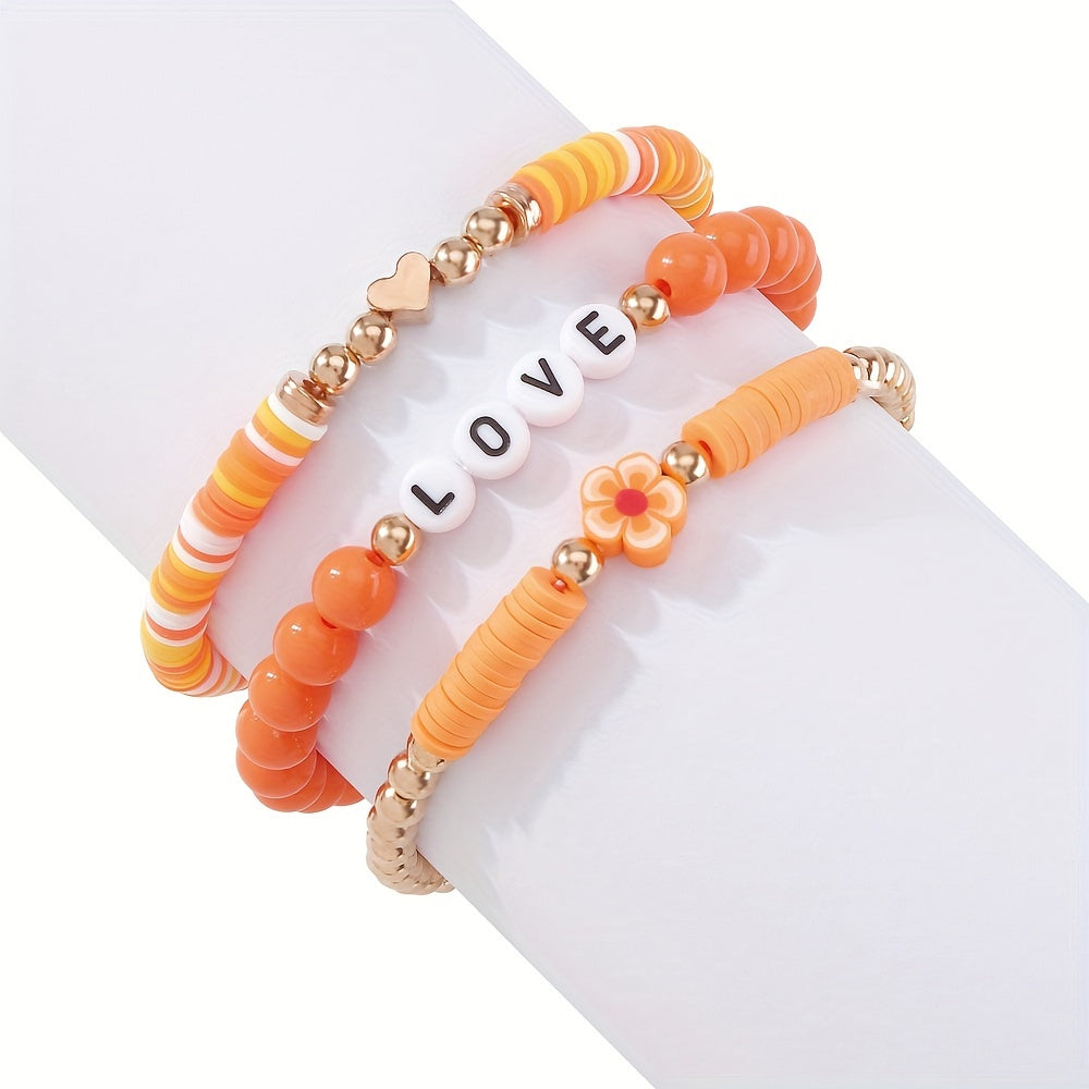3pcs Boho Ethnic Wristband Bracelet Sports Bracelet