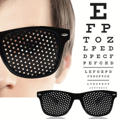 Classic Needle Hole Glasses For Men Women Daily Decors