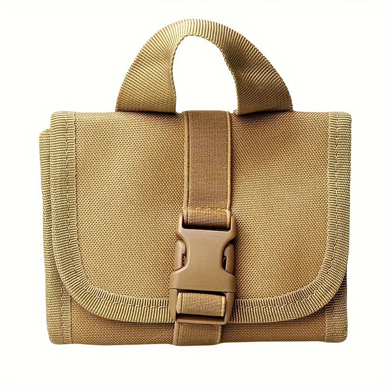 1pc Folding Bag Foldable Carrier with 14 Molle Pouch