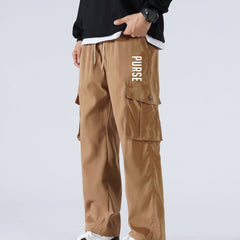 Men's Drawstring Cargo Pants for Spring/Fall