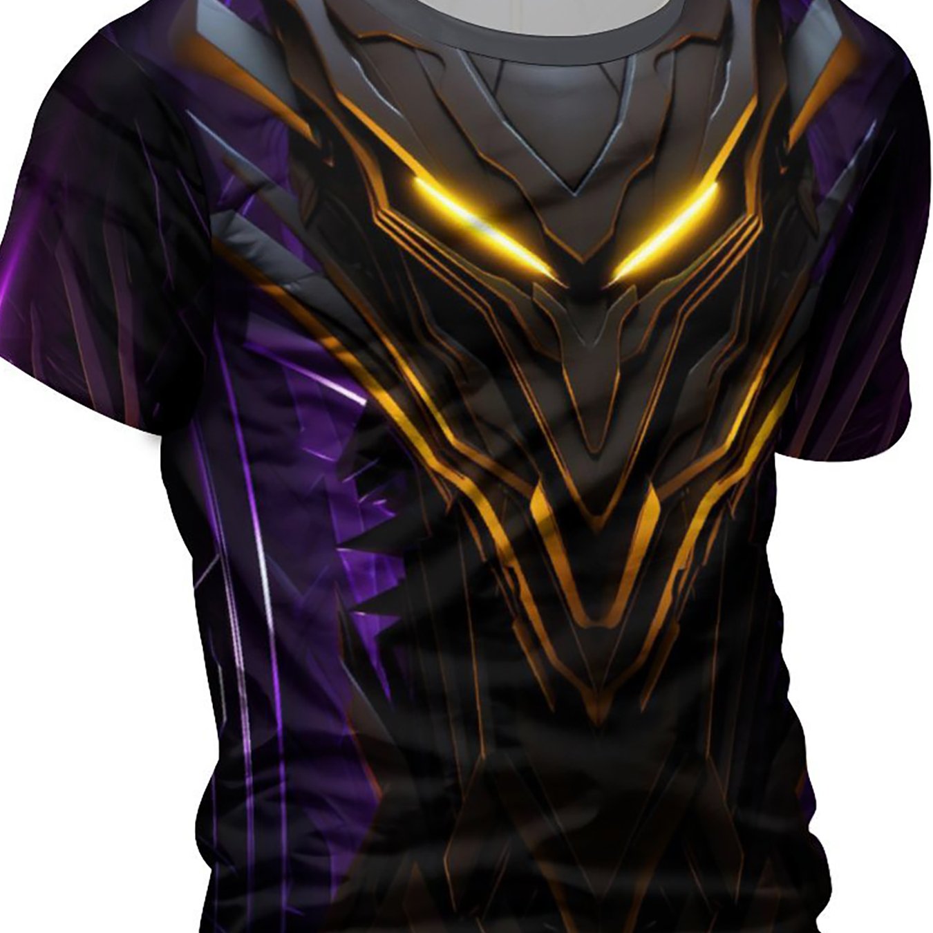 Futuristic Mech Armor Print Men's Sports T-Shirt