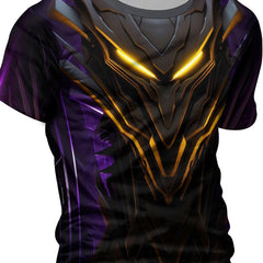 Futuristic Mech Armor Print Men's Sports T-Shirt
