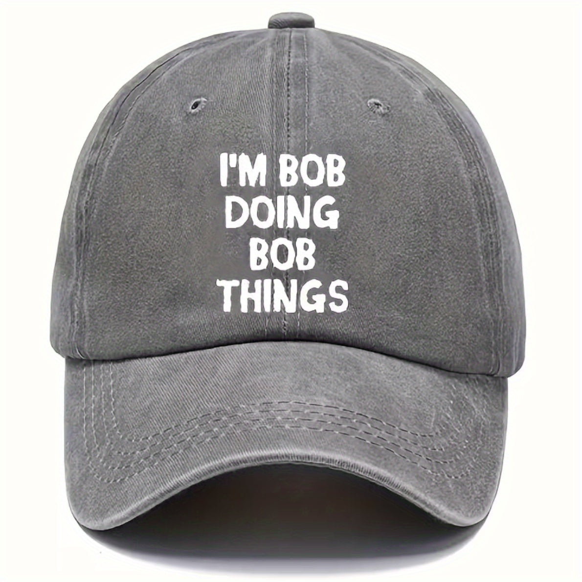 Retro Letter Print Baseball Cap Sun Protection Golf Hat