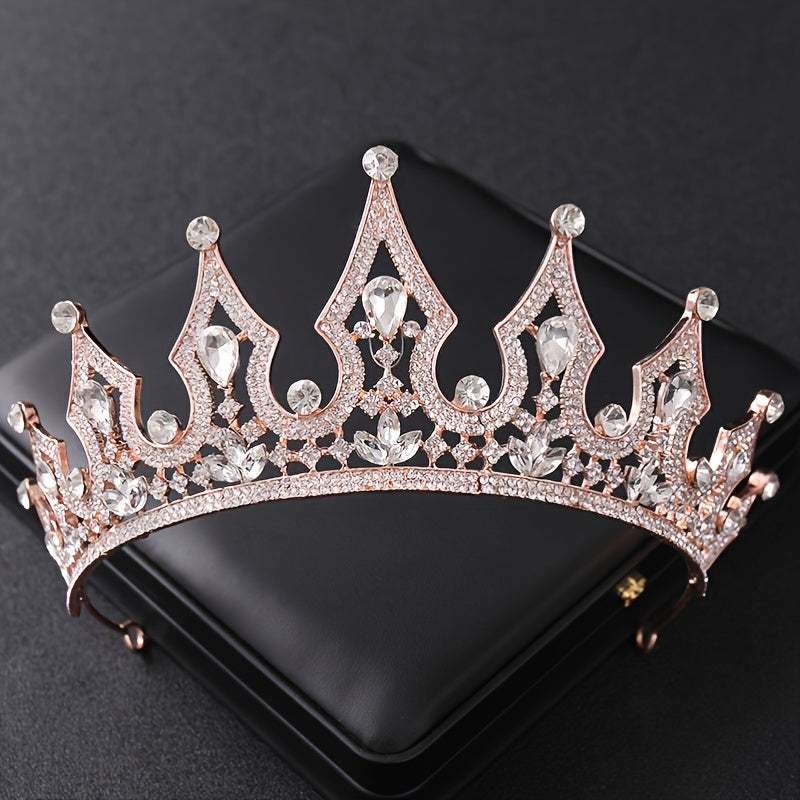 Crystal Queen Crown Headband Wedding Tiara Hair Accessories