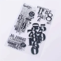 Numbers Stamps & Labels Clear Stamps DIY Crafts
