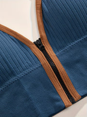 5pcs Wireless Zipper Bras for Women