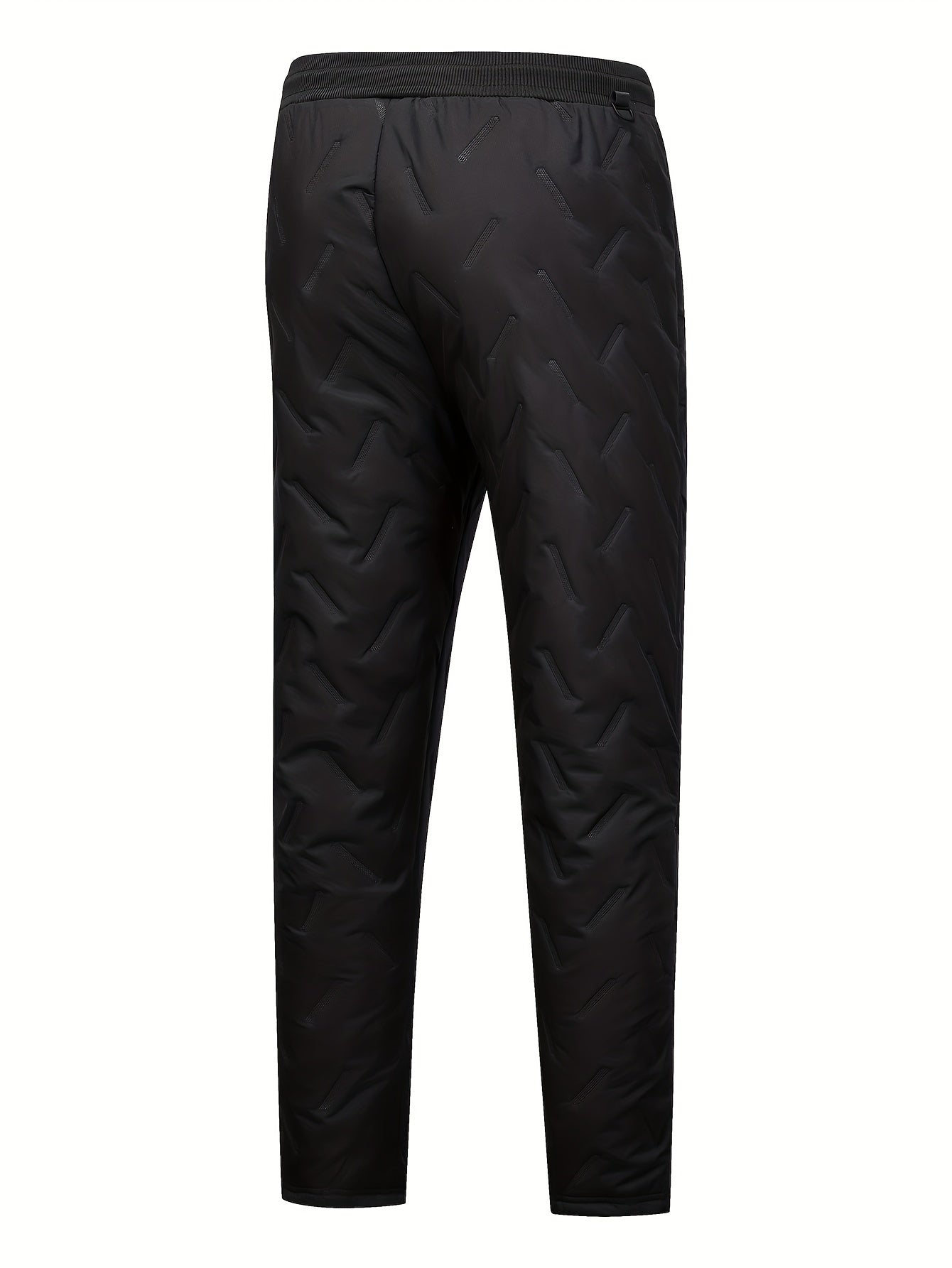 Men's Warm Plush Thick Pants Drawstring Casual Thermal Pants