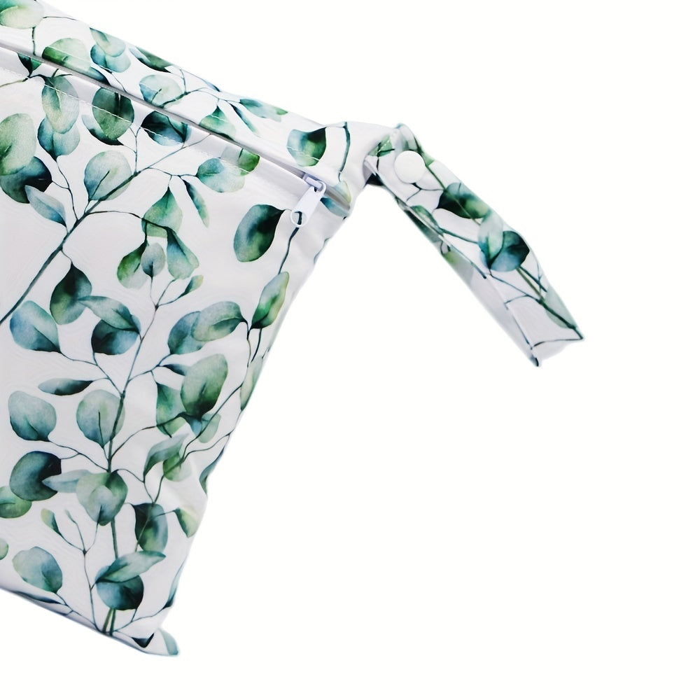 1pc Leave Print 20 Small Reusable Wet Bag