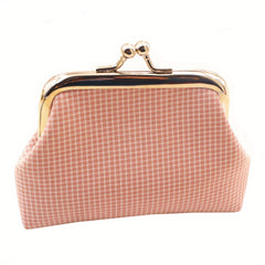Girls Plaid Coin Purse Clutch Bag Vintage Coin Purse Bag Key Bag