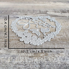Metal Cutting Stencil Bride & Groom Dress Die For Card Decoration