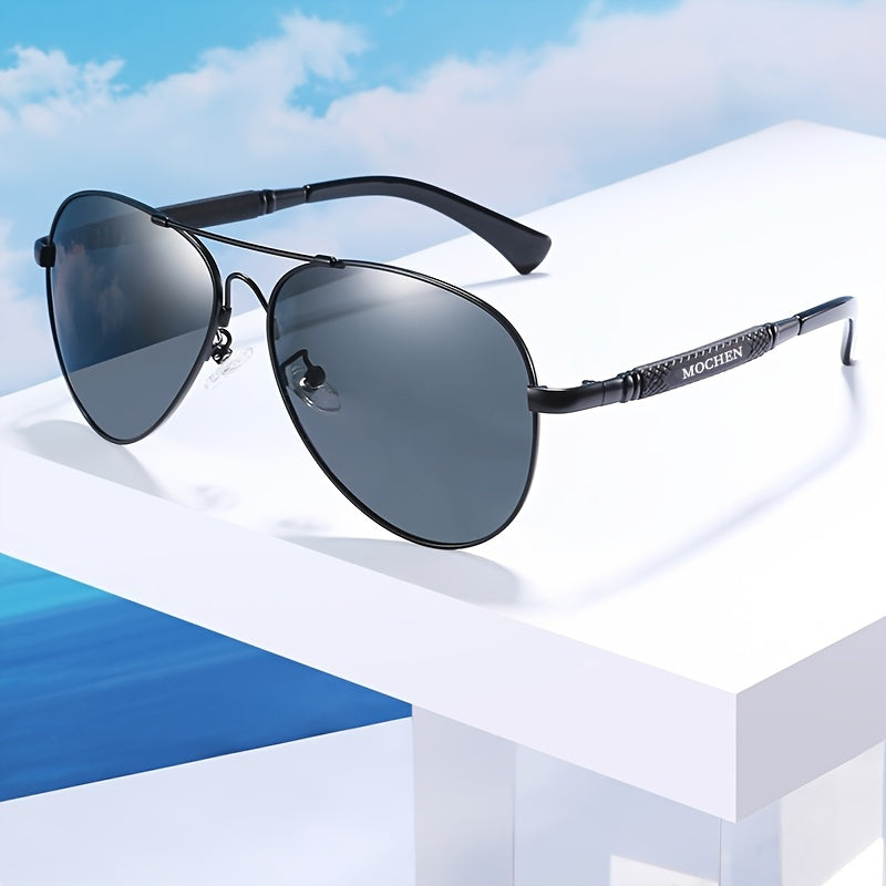 Polarized Driving Sunglasses UV Blocking Titanium Memory Flexible