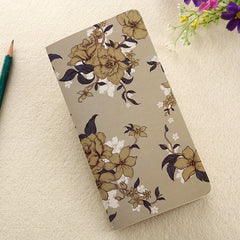 Vintage Flower Portable Notebook 8.99x16.99 cm