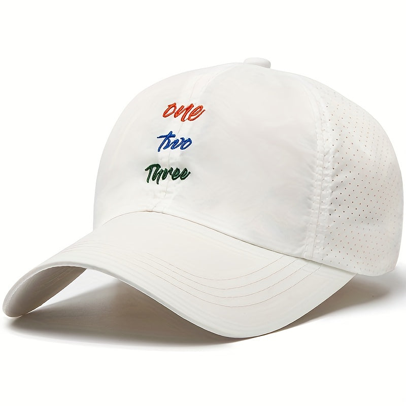 Quick Drying Mesh Baseball Cap Outdoor Sunscreen Breathable Snapback Sun Hat