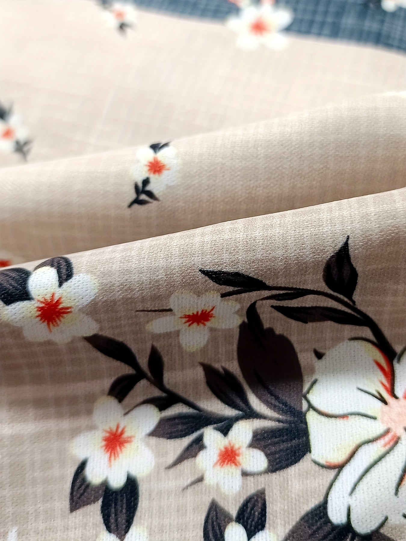Colorblock Floral Print Wide Leg Jumpsuit