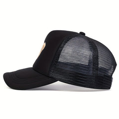 Skull Bear Print Baseball Cap Unisex Trucker Hat Adjustable Sun Hat