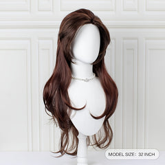 Long Brown Heat Resistant Cosplay Costume Wig