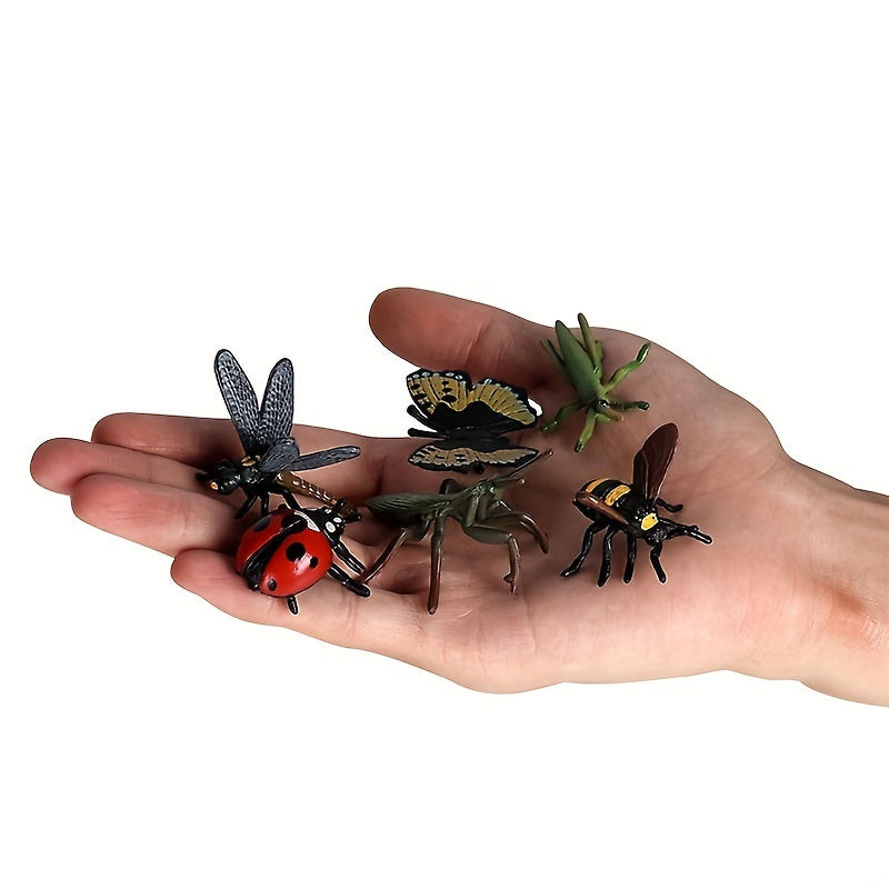 12pcs Mini Insect Animal Model Set Realistic Insects Figures Toys