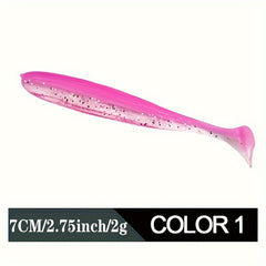 10pcs Soft Swimbaits Paddle Tail Lure for Trout Salmon Fishing Tackle