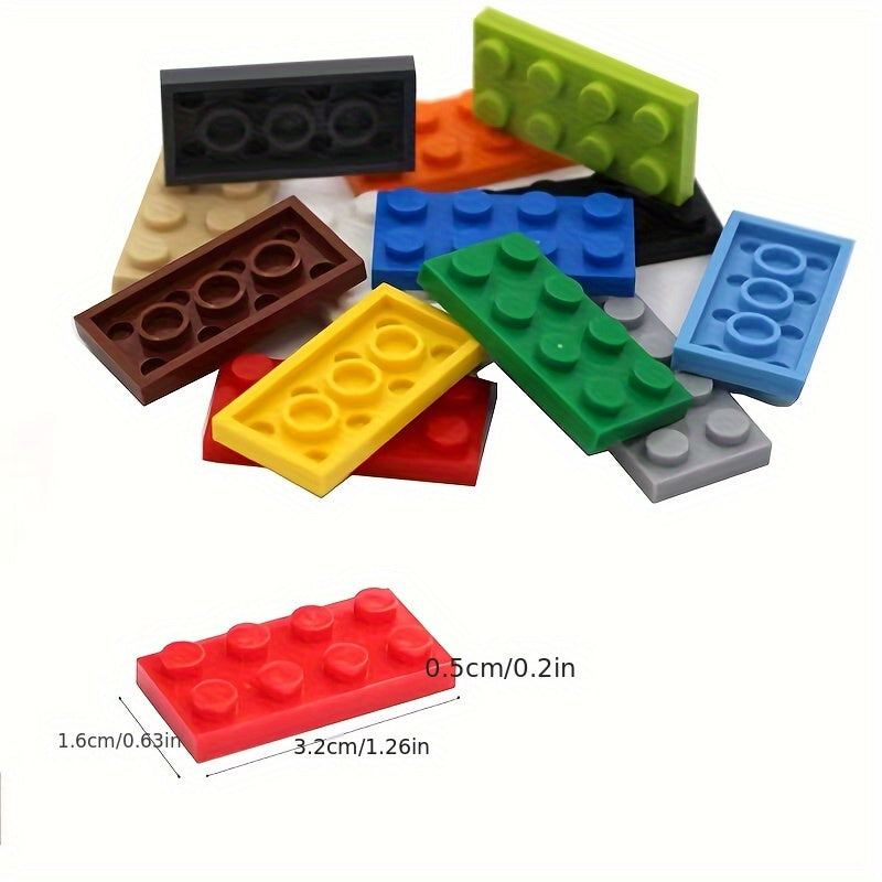 30pcs Small Particle Building Blocks DIY 2x4 Basic Board 2 4 Hole Kids Puzzle