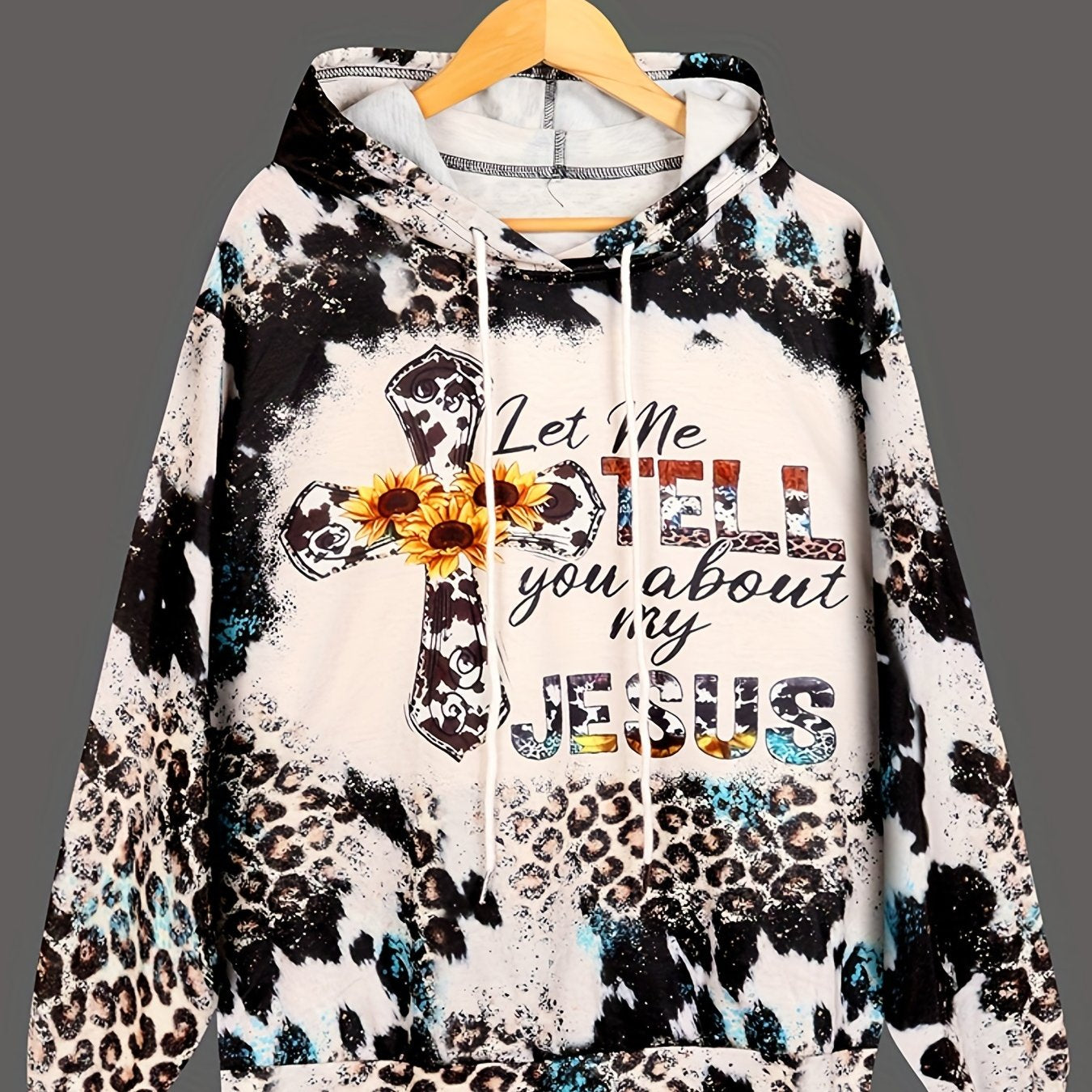 Leopard Print Halloween Hoodie Women's Sweatshirts