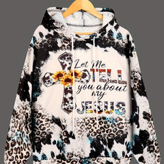 Leopard Print Halloween Hoodie Women's Sweatshirts