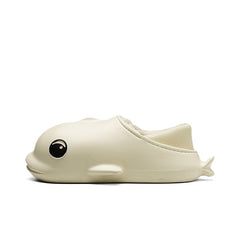 Men's Cartoon Dolphin Warm Cozy Slippers Waterproof House Shoes