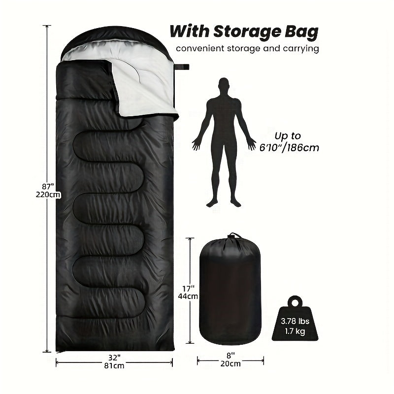 Winter Camping Sleeping Bag Waterproof Lightweight for Men & Women