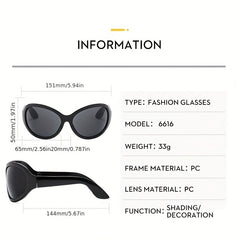 Y2K Futuristic Men's Sunglasses for Outdoor Activities