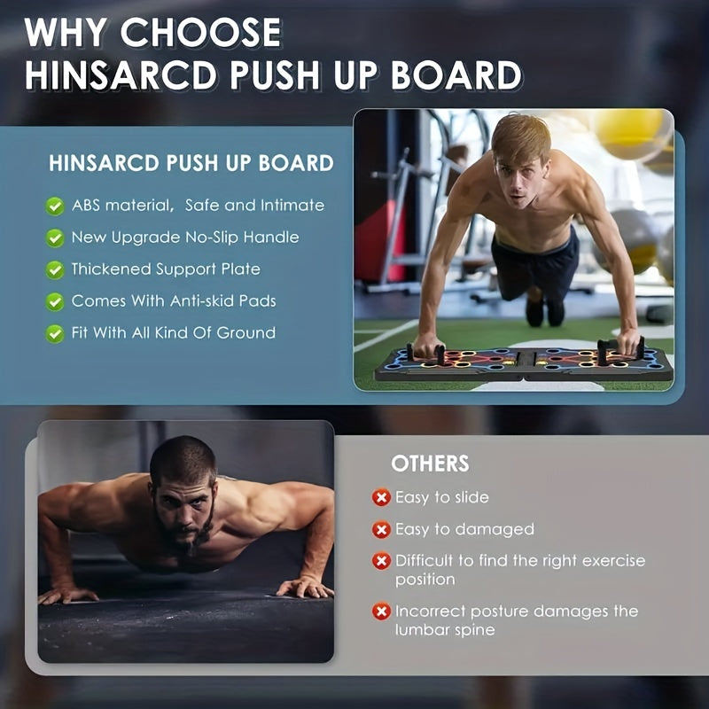 Multifunctional Push Up Board Foldable 20 In 1 Chest Muscle Exercise Equipment
