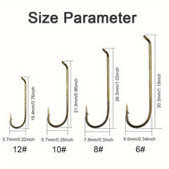 50pcs Long Shank Fly Tying Hooks For Streamer Muddler Zonker Bucktail Rubber Leg