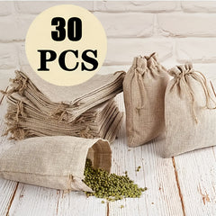 30pcs Cotton Cloth Storage Bags for Wedding Parties