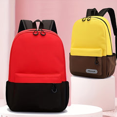 Unique Contrast Children's Backpack for Kindergarten Students