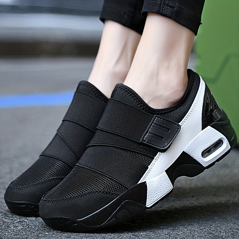 Women's Air Cushion Running Shoes with Hook & Loop Fastener