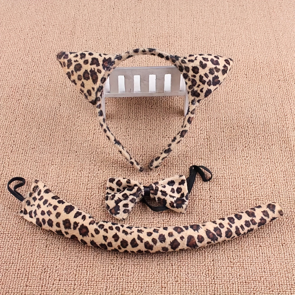 Halloween Cat Cosplay Accessories Set for Children and Adults