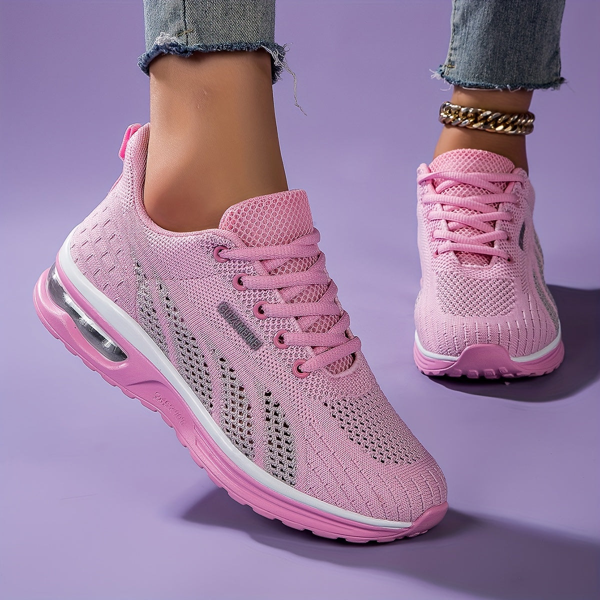 Women's Mesh Breathable Sports Shoes Lightweight Travel Walking Shoes