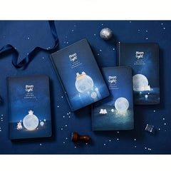 96 Sheets Moon Night Diary Book A5 Journal Nightlight DIY Notebook