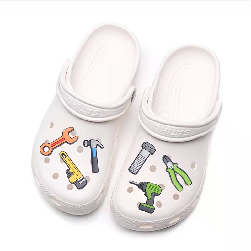 11pcs Tools Shoe Charms Set for Clogs - Christmas Birthday Gift
