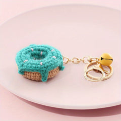 Macrame Boho Knit Keychain Watermelon Doughnuts Car Key Chain