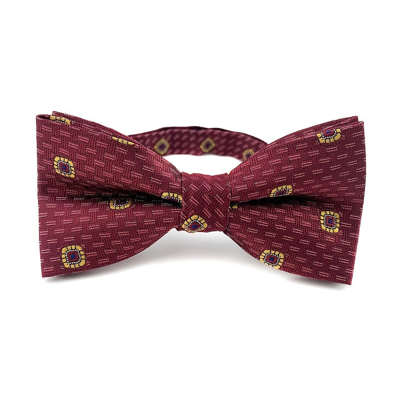 Men's Floral Bow Tie for Wedding Groomsmen