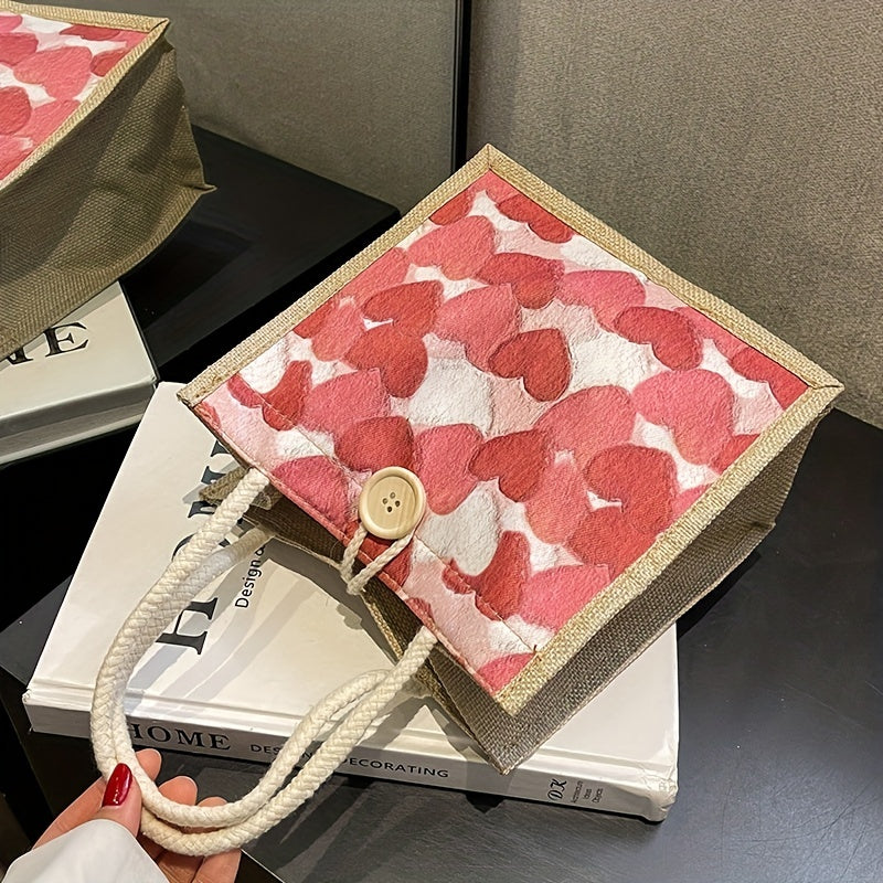 Loving Heart Handbag Carrying Bag Shoulder Bag Shopping Bag