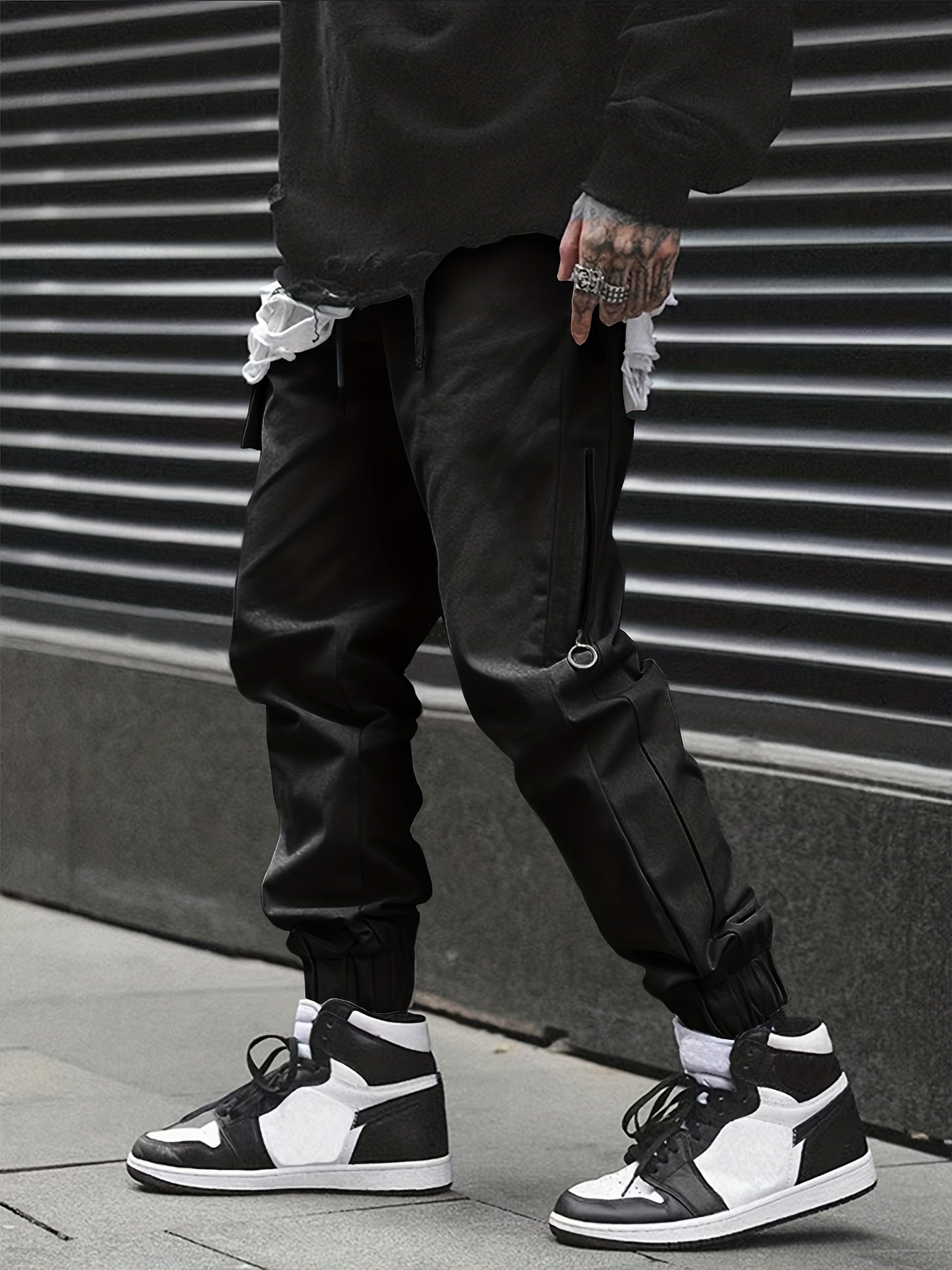 Men's Cargo Pants Casual Drawstring Joggers Spring Fall Streetwear