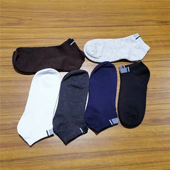 6 Pairs Cotton Sweat Absorbing Short Sports Socks