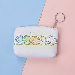 Cartoon Print Zipper Coin Purse Wallet for Kids Birthday