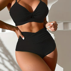 Smocked Ruched Bikini Bottom High Cut Beachwear Bottom Women's Swimwear