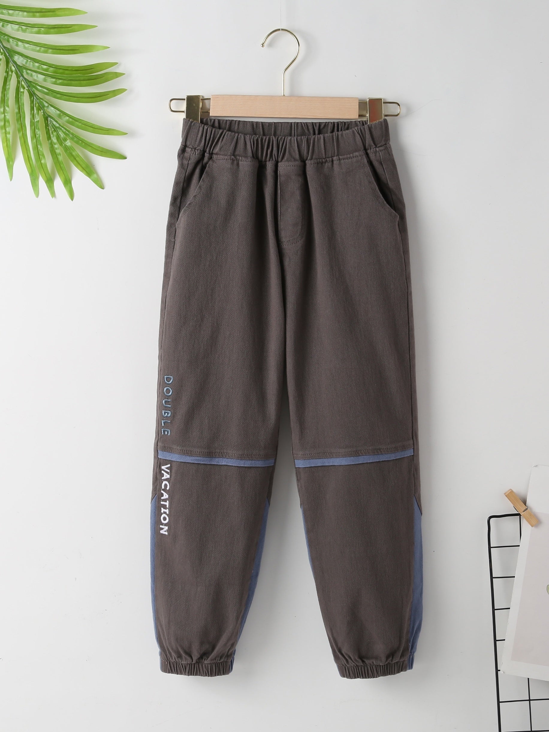 Boy's Double Vacation Graphic Print Jogging Pants