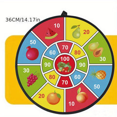 Large Dart Board With Sticky Balls Indoor Outdoor Fun Party Game Toys