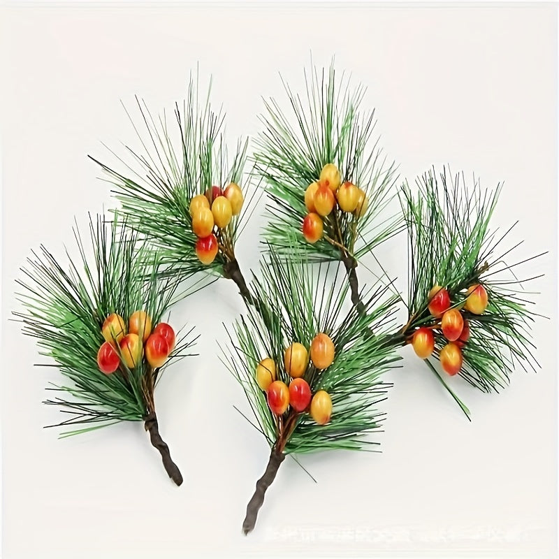 Simulation Christmas Branches Sticky Pine Cone Pine Needle Branches