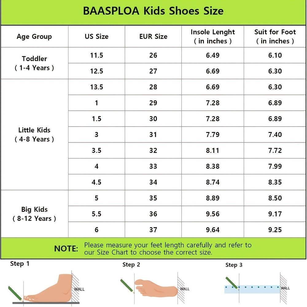 Kids Running Shoes Lightweight & Breathable For School Sports